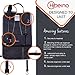 Premium Portable & Waterproof Car Back Seat Stuff Organizer 7 Individual Pockets | Tablet, Pen/Pencil & Drink Holder | Back of The Seat Protector Toddlers Kick Mat | 23