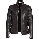 Takitop Nyx Black Quilted Classic Designer Real Leather Jacket Women Missy Plus Size