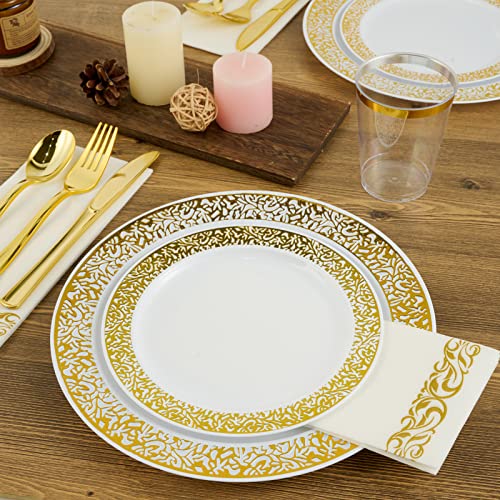 Amazon Rose Gold Dinner Plate Set Plastic Plates 175 Pcs Rose Gold