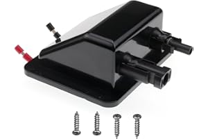 VOZINMOST 0.33ft 10 AWG Soft Copper Cable ABS Double Cable Entry Housing,UV Resistance Weatherproof Double Cable Entry Gland for Solar Project on Rv, Boat,Camper,Van (Black)