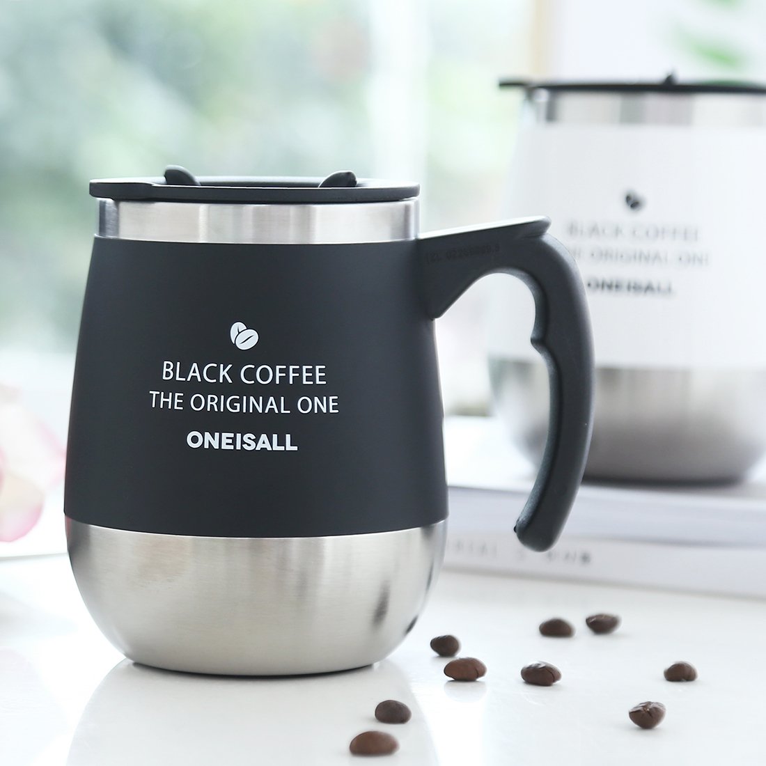 保温マグカップ ONEISALL 真空断熱タンブラー 450ml