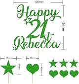 EDSG Personalised Cake Topper Multicoloured Glitter Non-Shed 7in x 4.3in view 2