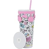 Hello Kitty Hobbies All-Over Print White 26 Oz Spill-Resistant Tumbler