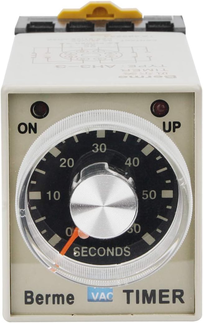 Electrical Buddy 60s Time Range 8 Terminals Adjustable Delay Timer Time Relay AH3 3 AC110V