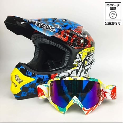 Amazon Rita Fly Shop オニール O Neal オートバイ オフロード ヘルメット 付随する オフロード ゴーグル ジェットヘルメット バイク用dot規格品 Psc付き オフロード 車 バイク