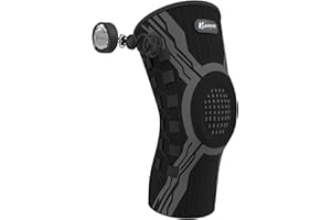 Kuangmi Smart Knee Brace with Adjustable Compression Knob & Micro-Adjustable Support for Perfect Fit, Arthritis Pain Relief, 