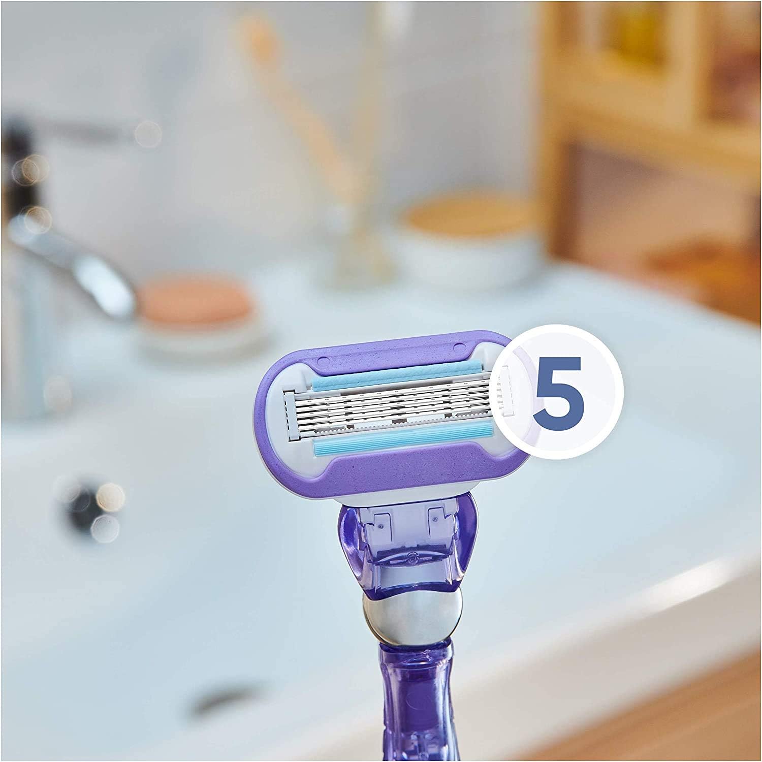 Gillette Venus Swirl Razor Blades for Women Pack of 3 Refill Blades (Packaging May Vary) - Image 3