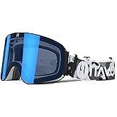Havoc Racing Magnetic Frameless Goggles - For Motocross, Dirt Biking, Snowboarding, ATV, & UTV - UV Blocking Anti-Fog Goggles