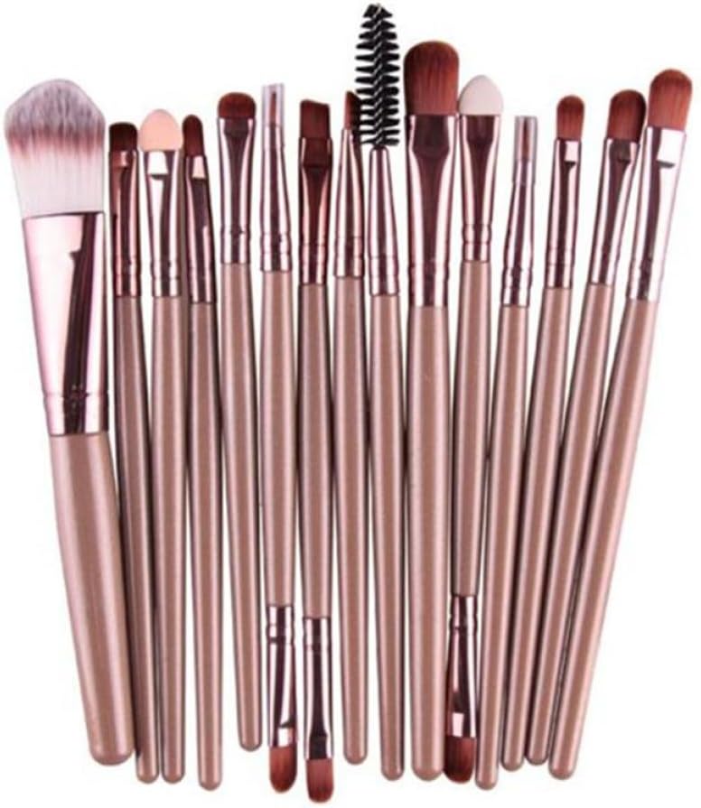 Hot Sale!!! Makeup Brush Set,Jushye 15 pcs/Sets Eye Shadow Foundation Eyebrow Lip Brush Cosmetic Makeup Brushes Tool (F)