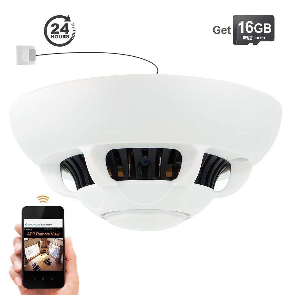 WISEUP 16GB Mini WiFi Spy Camera Indoor Motion Activated Security