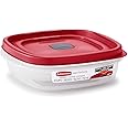 Rubbermaid 2030328 Easy Find Vented Lid Food Storage Container, 3-Cup (4)