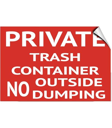 Amazon.com: ComplianceSigns.com Trash Only Bilingual Label Decal