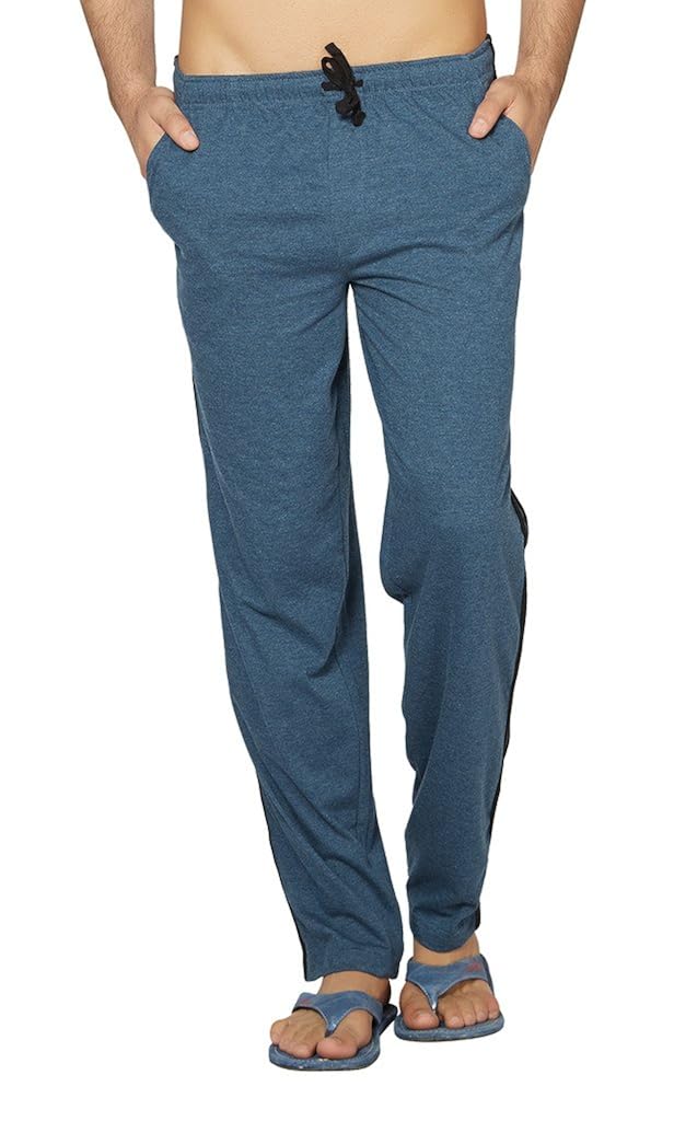 clifton men's coloured track pants - navy melange