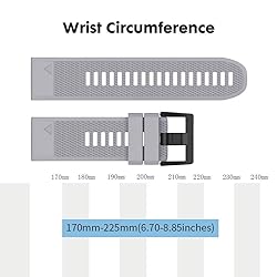 NotoCity Compatible Fenix 5 Band 22mm Width Soft