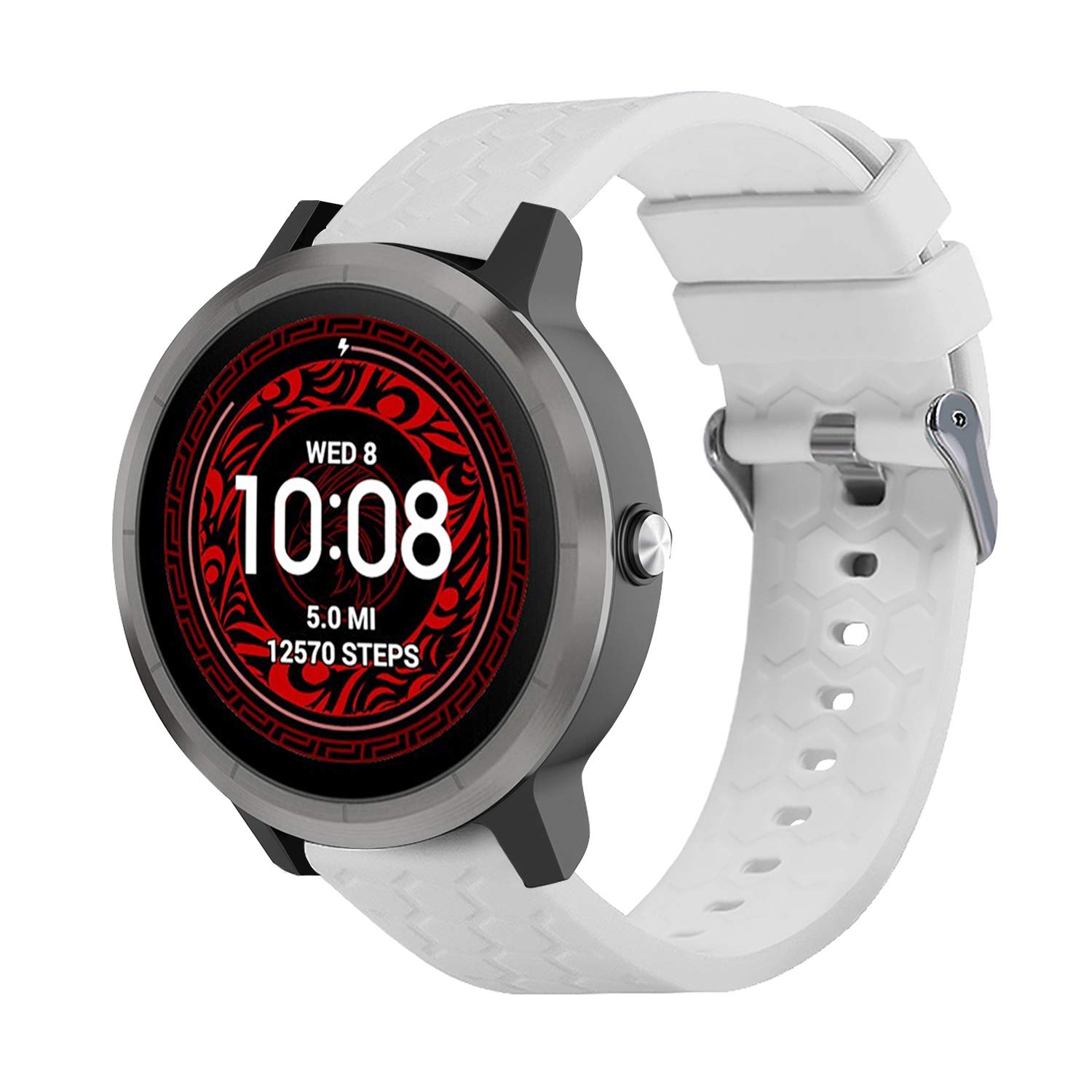 Chofit Bands Compatible with Garmin Vivoactive 3/Vivoactive 3 Music/Venu/Venu Sq/Amazfit GTS 2/GTS 2 Mini/GTS 2e Strap, 20mm Replacement Band Quick Release Soft Silicone Sport Straps (White)