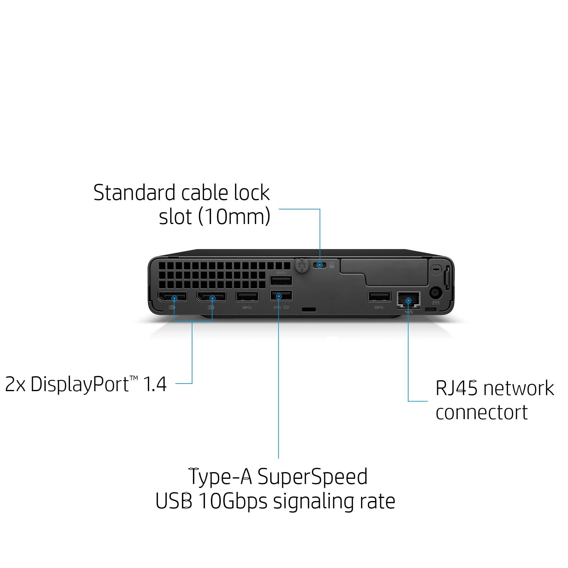 HP EliteDesk 800 G6 Business Mini PC Desktop Computer, Intel Octa-Core i7-10700 up to 4.8GHz, 8GB DDR4 RAM, 256GB PCIe SSD, 802.11AC WiFi, Bluetooth, Type-C, 3.13 lb, Windows 11 Pro, AZ-XUT