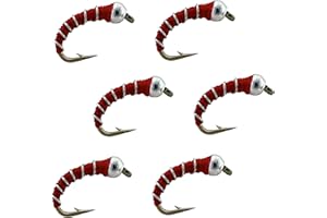 Thor Outdoor Zebra Midge Nymph Fly - Wet Fly Fishing Flies for Trout, Bluegill, and Other Panfish
