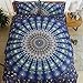 AILOVYO Bohemia Mandala Bedding Duvet Cover Set with Zipper - 3 Piece (1 Duvet Cover + 2 Pillow Shams) Cotton Comforter Cover Set - Queen