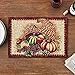 Fall Harvest Collection - Tapestry Cornucopia with Pumpkins and Fruits Design - 13