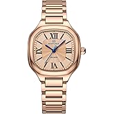 NAVIFORCE Fashion Vintage Watches for Women with Square Case Roman Dial,Stainless Steel Band Bracelets