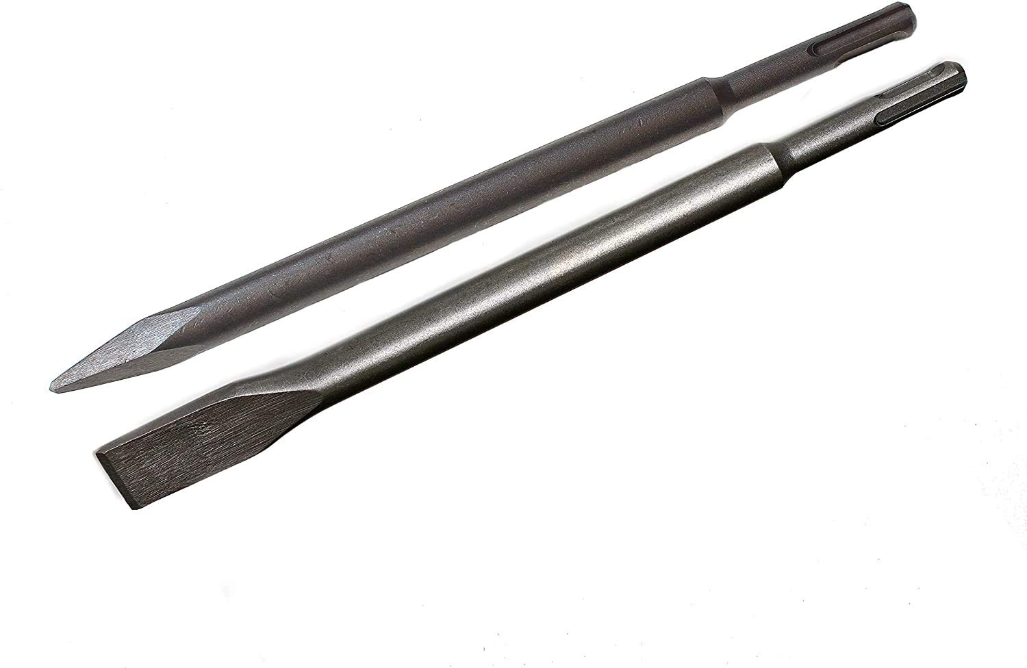 WERHE ® Professional SDS Plus Chisel Spitz Point Set 2 pcs. Pieces 18, 20 x 250mm