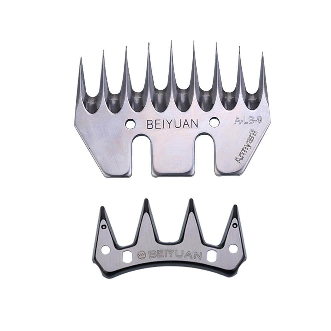 KEHUASHINA 9 Teeth Stainless Steel Strength Straight Blade for Livestock Sheep Goat Clipper