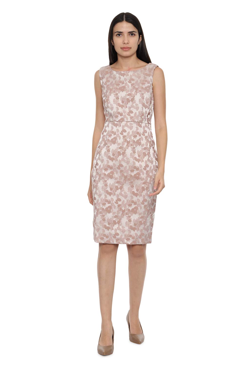 chinese dress ladies Buy Van Heusen Women Women's Polyester Blend Casual Dress Casual Dress  Modern Above The Knee Dress (VWDRCRGFK43410_Beige, XS at Amazon.in