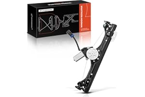 A-Premium Power Window Regulator with 2-pin Motor Compatible with Fiat 500 2012-2019 2-Door SOHC Front Driver Side Replace# 6