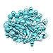 Woowell Shatterproof Ornaments Christmas tree decoration, 54 Set Luxury Collection Turquoise Assorted Xmas Balls, Reusable Hand-held Gift Box (Turquoise)