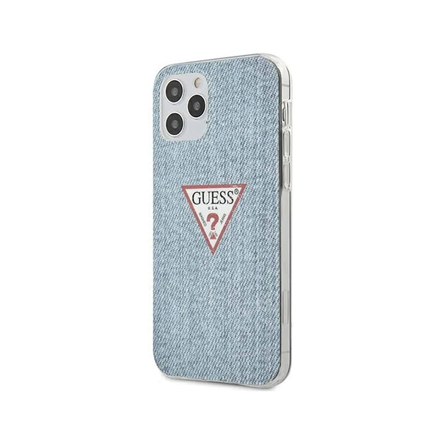 GUESS GUHCP12MPCUJULLB Jeans Collection Case for iPhone 12/12 Pro 6.1 Inches Blue