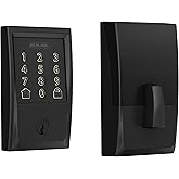 Schlage Encode Smart Wi-Fi Deadbolt with Century Trim in Matte Black