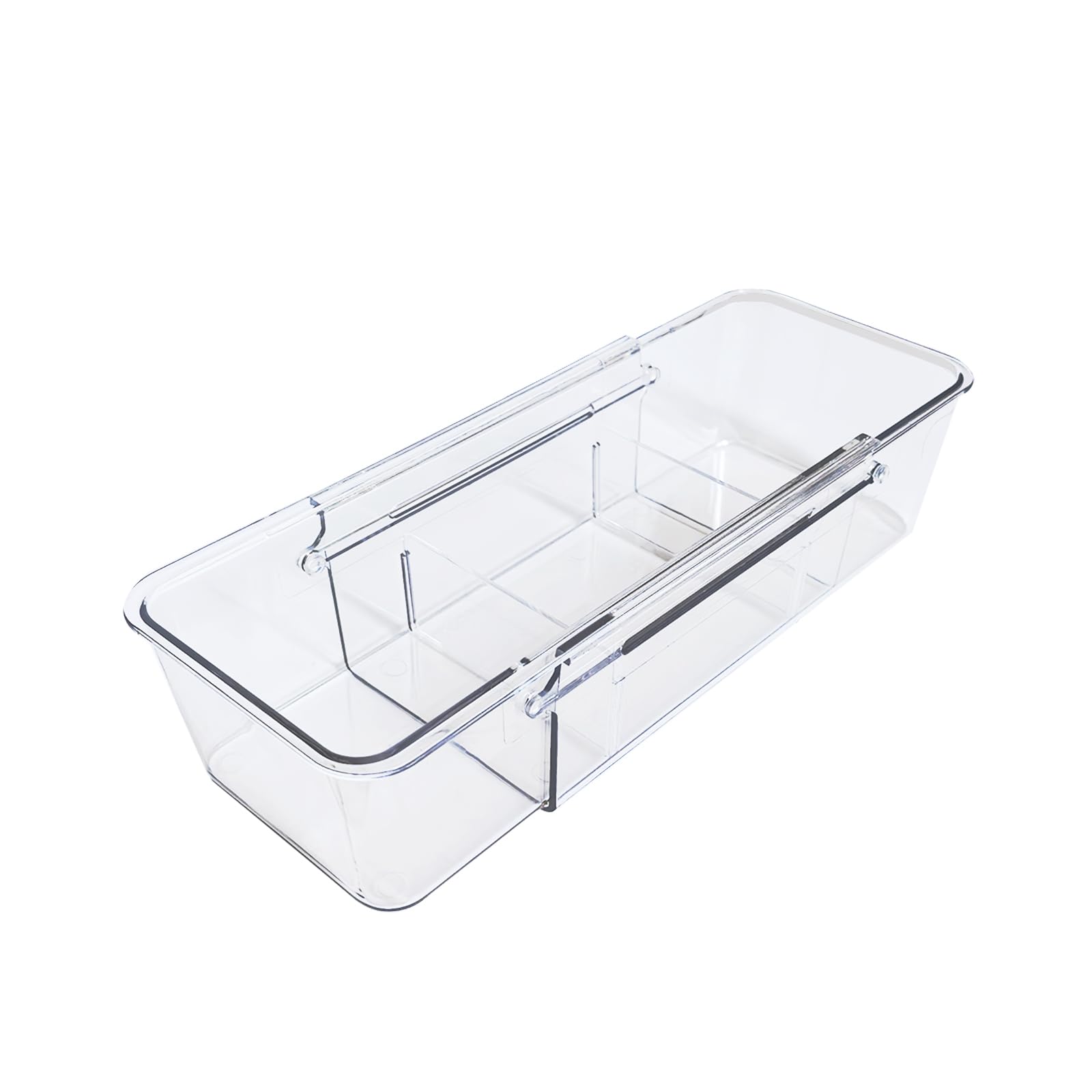 Photo 1 of YUANQIZHU Expandable Straw Organizer Drawer Holder for Cabinet?Deep Drawer Organizer Kitchen Cabinet Organizer detachable compartments Fits for Stanley Long Straw(Transparent
