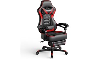 ARTETHYS Video Gaming Chair Racing Office - PU Leather High Back Ergonomic 170 Degree Adjustable Swivel Executive Computer Desk Task Large Size with Footrest,Headrest and Lumbar Support