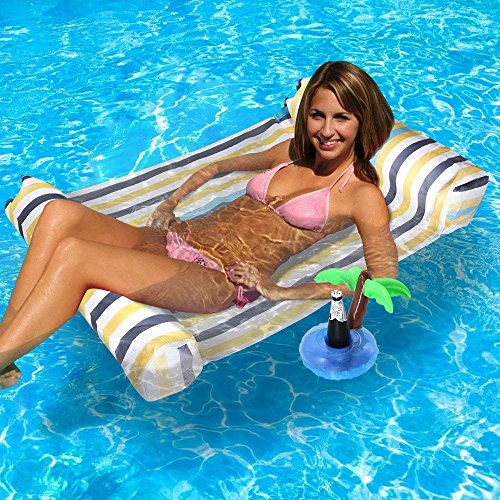 image for Tripirit Water Hammock, Swimming Pool Water Hammock Lounge Float Hammo