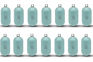 ECOFT Lead Free Fishing Weights Sinkers 80g-1000g Coated Raindrop Weights Bank Sinkers Cylindrical Deep Drop Weights Assorted Sizes Bag Non-Lead Fishing Weights Saltwater for Bottom Fishing