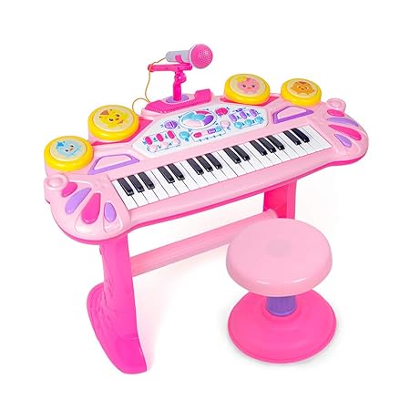 piano con microfono para niños