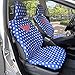 Wonder Woman Car Seat Covers - Red White & Blue w/Stars - Modern Retro Comfortable Polyester 2 Covers for Front Seat - DC Comics