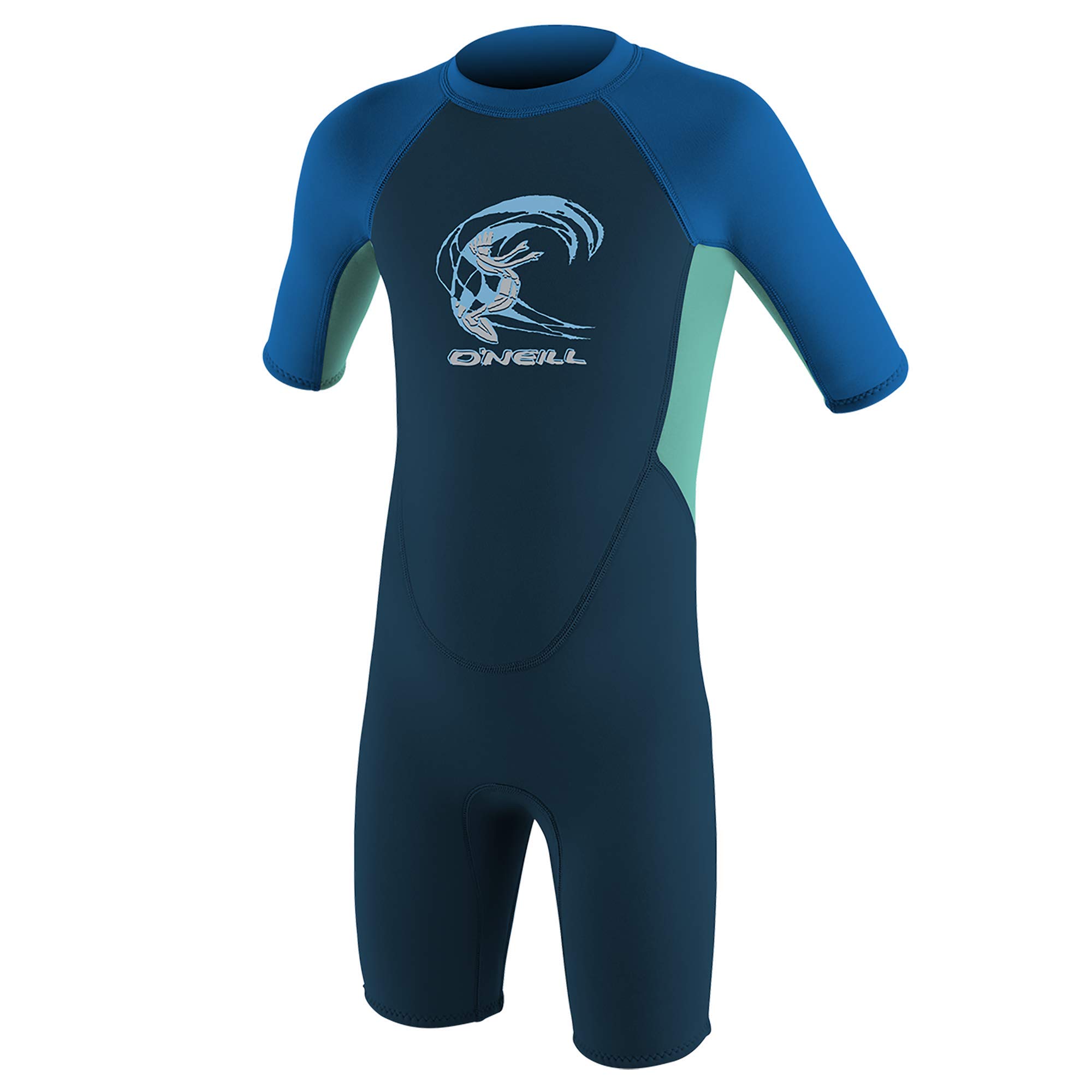 O'Neill Wetsuits Toddler Reactor 2mm Spring Wetsuit, Slate/Sky/Ocean, Age 1