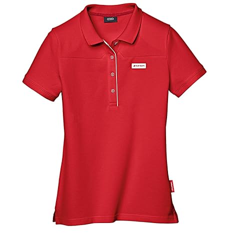 Audi Sport 3131501115 Damen Poloshirt, Größe XL, Rot