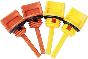 WOTIAN Oil Filler Cap Assembly Compatible with Predator 196cc 212cc 208cc 224cc Champion Firman 6.5hp 7hp 7.5hp Engine Oil Dipstick(M18*2pcs + M20*2pcs)