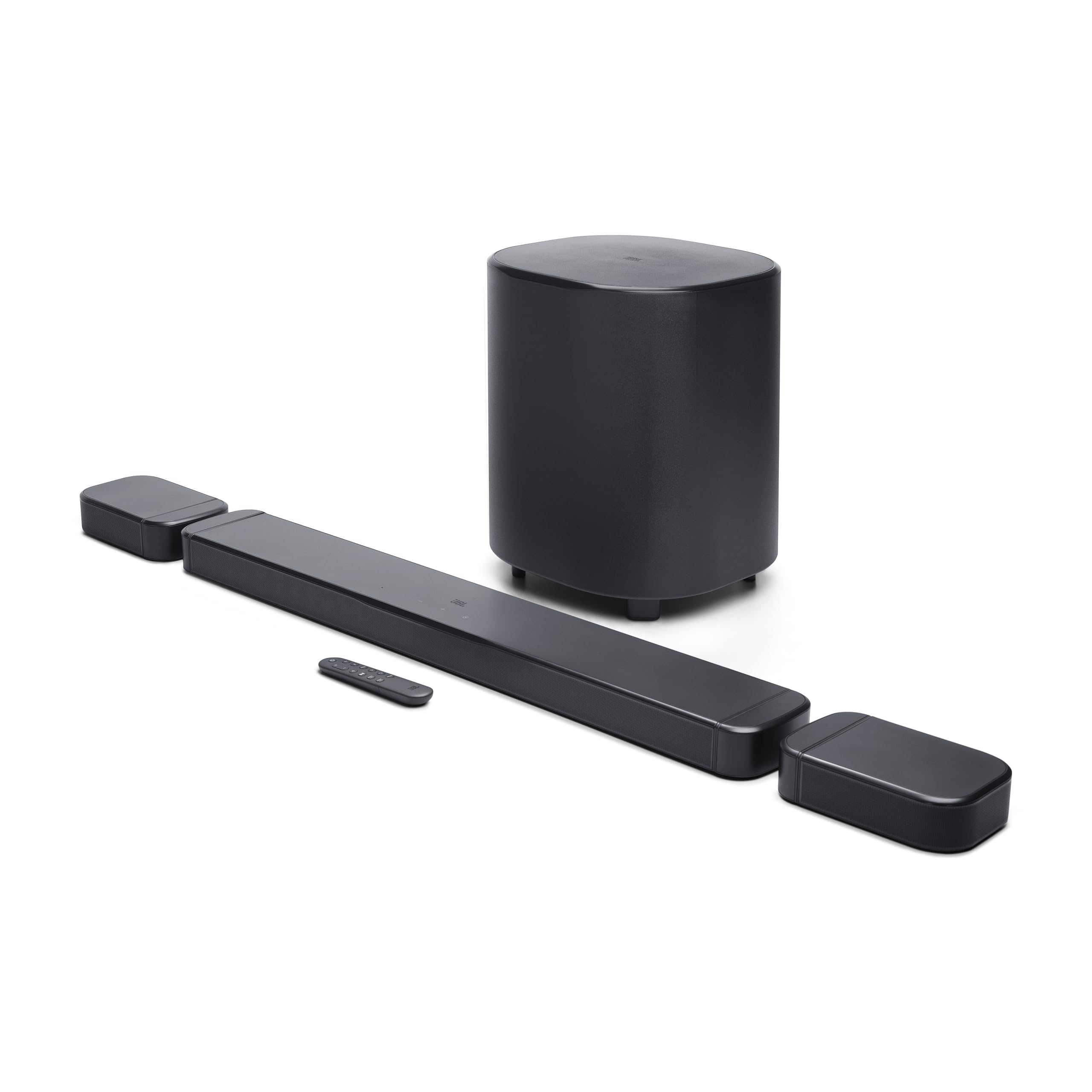 JBL Bar 700MK2-7.1 Channel soundbar System with Detachable Speakers and Dolby Atmos®, 780W max Output Power and a 10" Wireless subwoofer, Works with Voice Assistant-Enabled Speakers (Black)