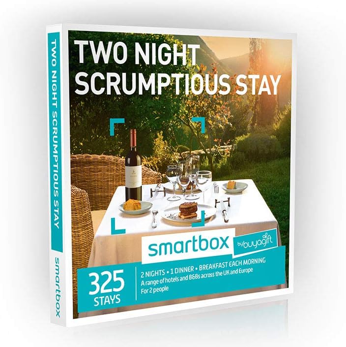 Buyagift Two Night Scrumptious Stay Gift Experience Box - 325 two night breaks with dinner for two at UK and European venues