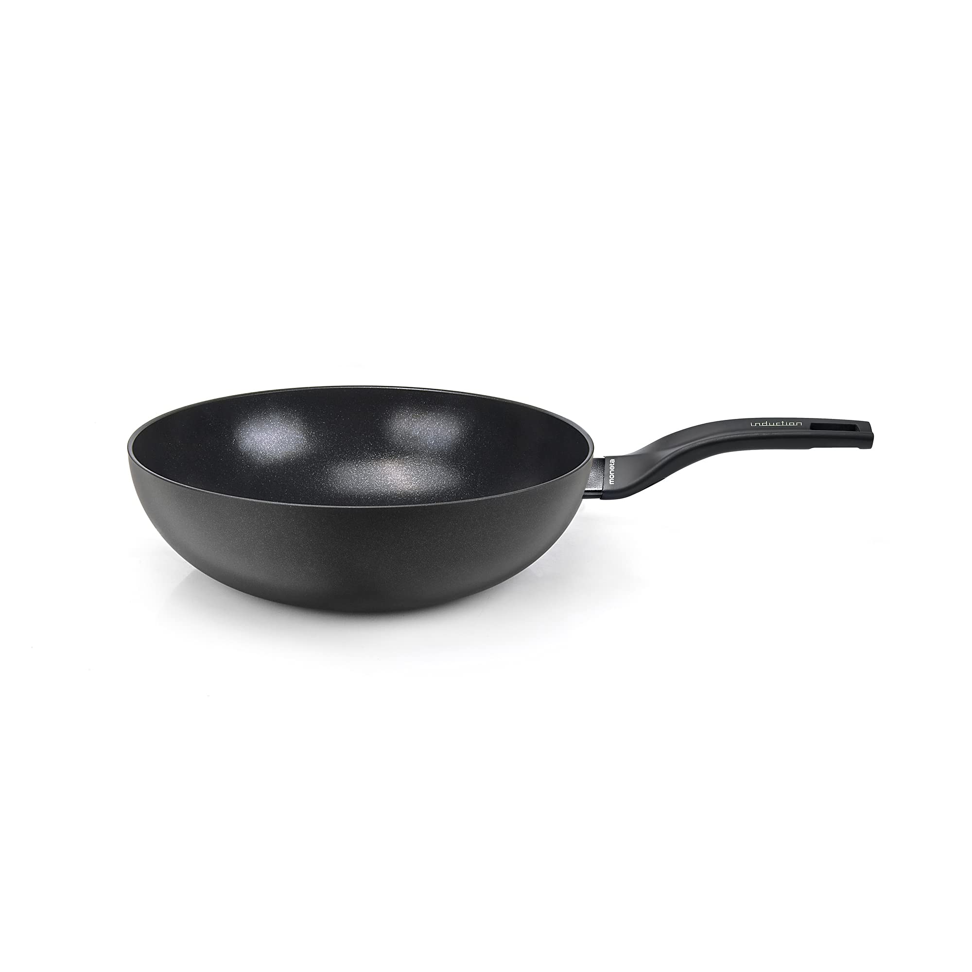 Moneta 0003684330 1 x Nova Wok, Aluminium, 4.7 liters, Black