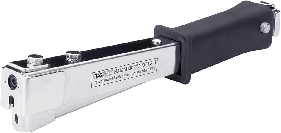 Amazon Com Tacwise A11 Stainless Steel Body Heavy Duty Staple Hammer Tacker 0322 Office Products