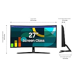 Samsung 27" Essential S3 (S36GD) Series FHD 1800R