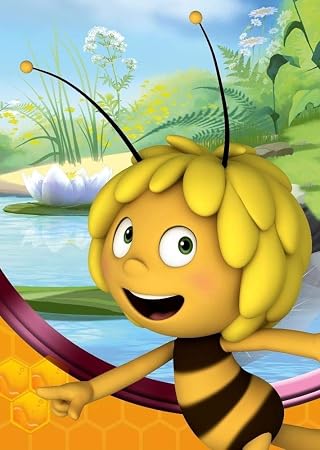Amazon De Biene Maja Biene Maya Mit Blumen Kinderteppich Teppich