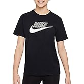 Nike Unisex Big Kids' Sportswear Club T-Shirt (Large Swoosh Logo) - Boys and Girls