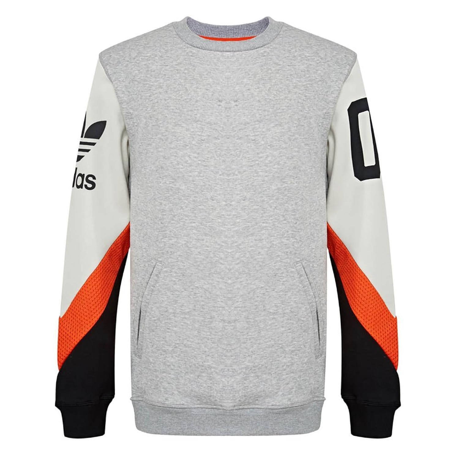 mens orange adidas sweatshirt