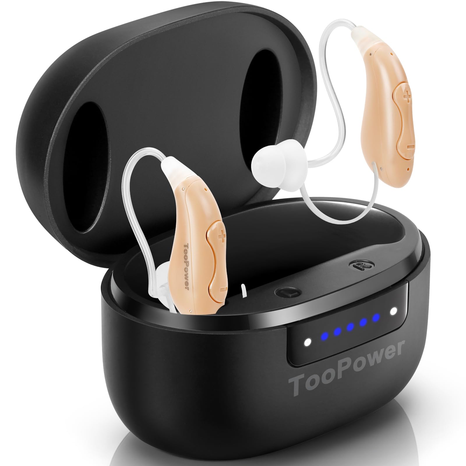 Photo 1 of Hearing Aids for Seniors with Intelligent Auto-Noise Cancelling (Not Amplifiers),Multifunctional Charging Box,Rechargeable Digital OTC with 16-Channel for Clear Sound, 8-Level Button Volume Control
