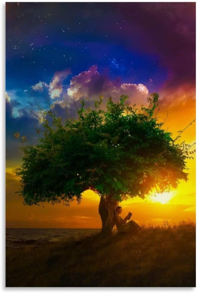 wangzhe Póster de mujer leyendo al